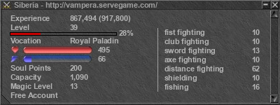Signature for player Siberia